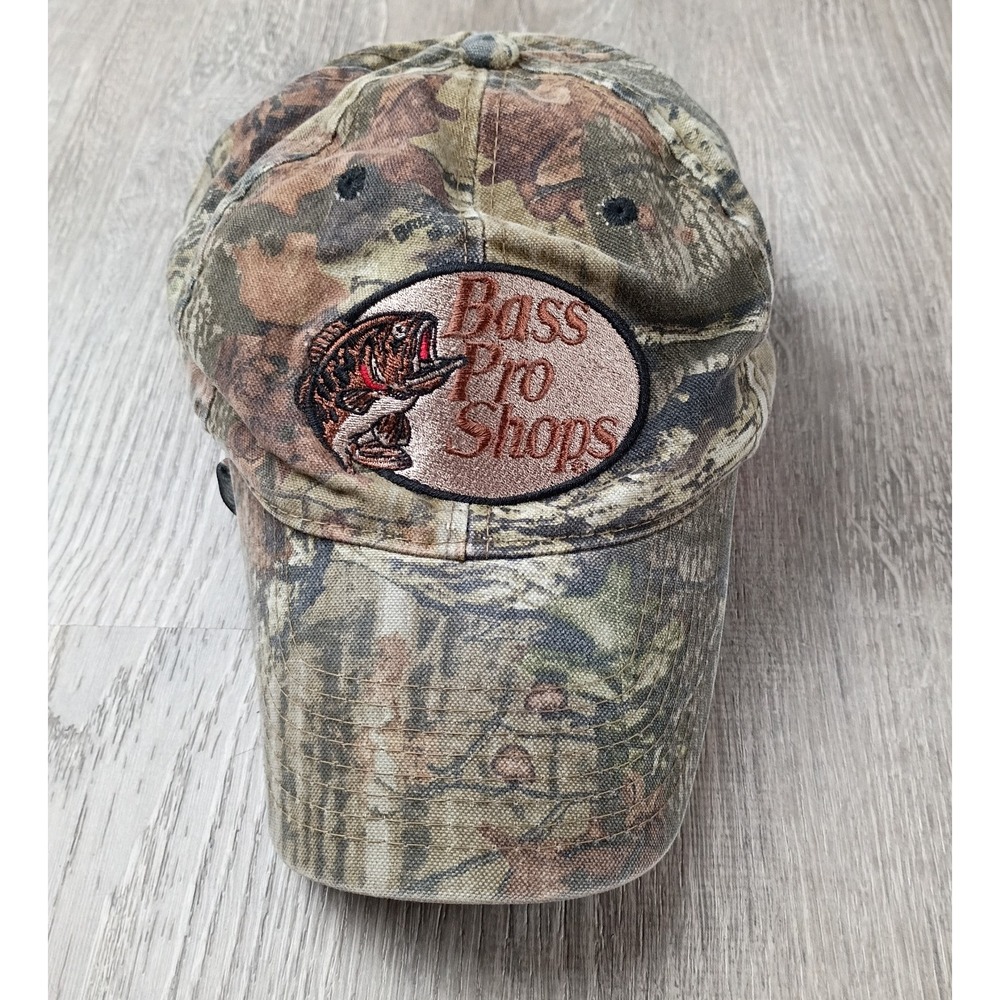 Bass Pro Shops RedHead Camo Hat Embroidered Fish Hunting Fishing Adjustable Cap